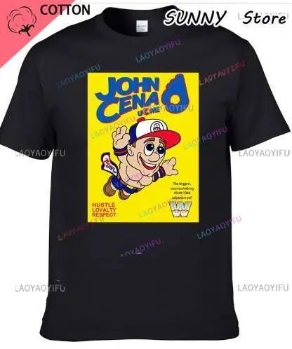 Фото Лето 2023, мужская футболка с 3D принтом борьбы John Cena, детский уличный спортивный топ большого размера №5