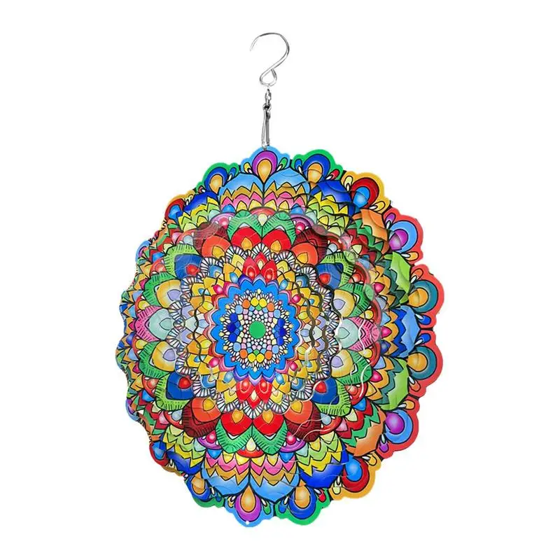 

Stainless Steel Wind Spinners Attractive Shiny Indoor Outdoor Craft Multi-use 3D Garden Sculpture Art Reflective Large