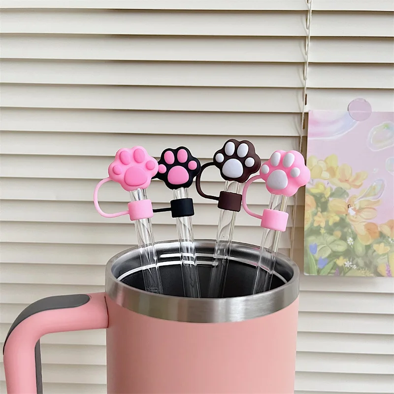 1 шт. соломенная крышка в виде кошачьей лапы для 10 мм детской крышки