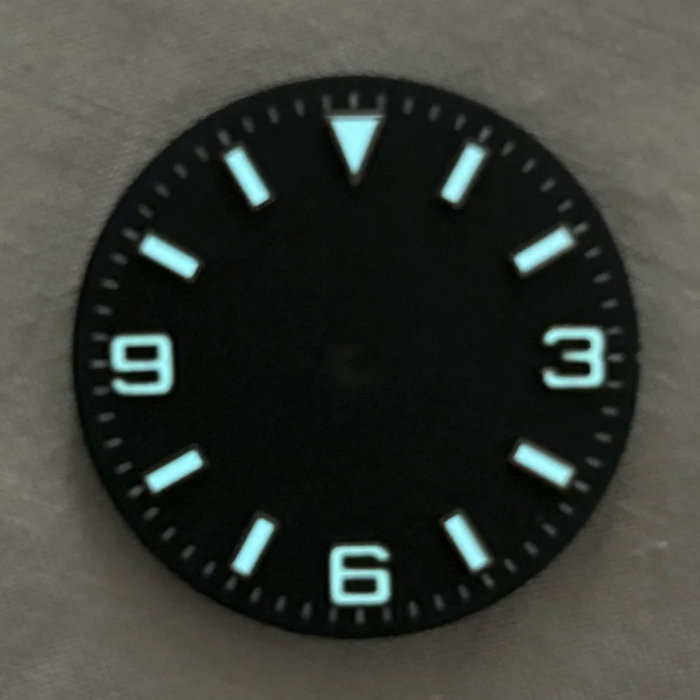 NH35 Стерильный циферблат 28 5 мм 369 Цифровой индекс Детали индивидуального логотипа