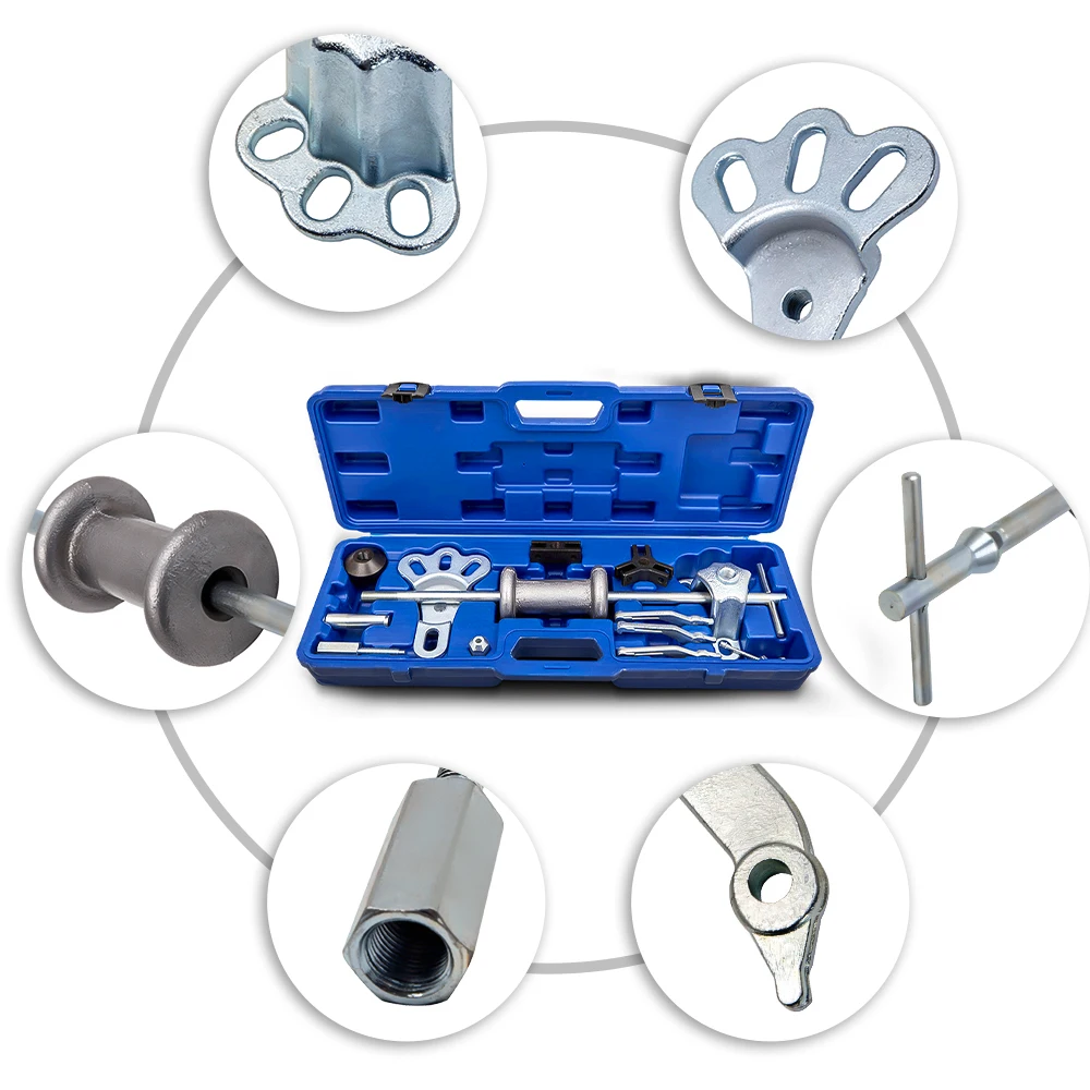 Набор съемников скользящего молотка. Съемник подшипников ступицы переднего