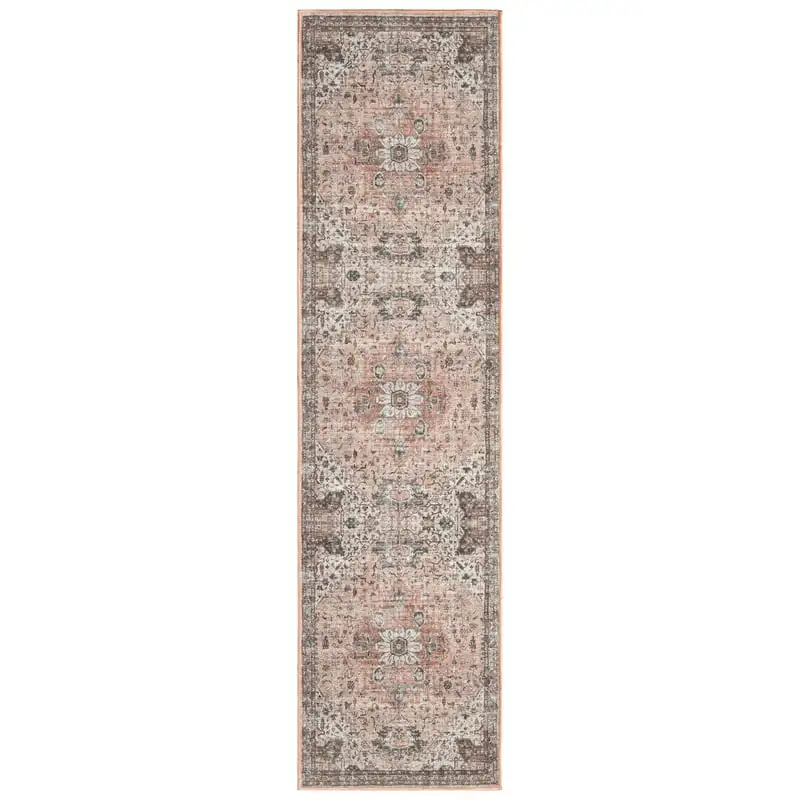 

" x 3' Beautiful Callaghan Esther Coral Medallion Machine Washable Runner Area Rug, 1'11" x 3' Trolley cart Makeup organizer Dra