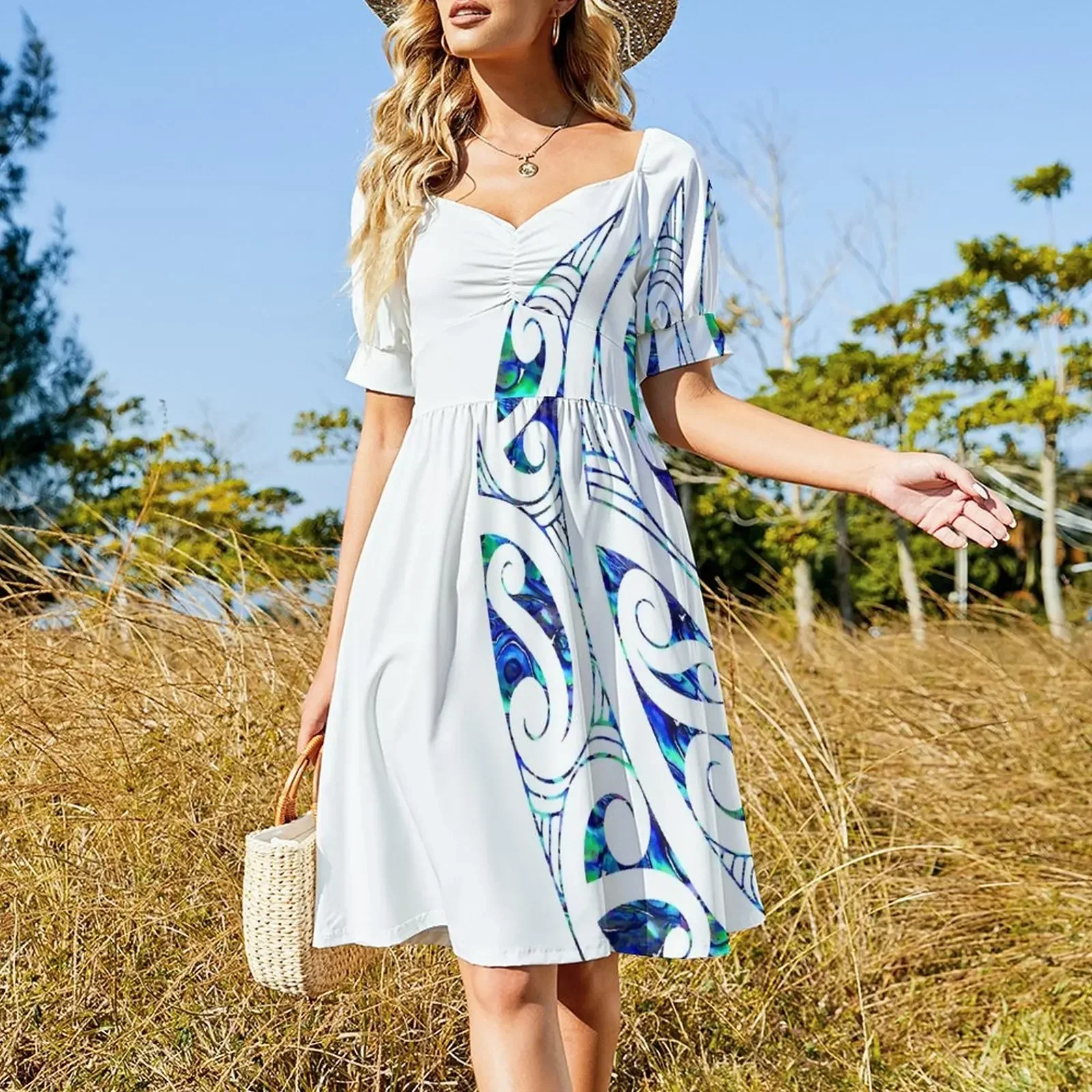 Зеландия Маори Пауа Морское ушко Кору Племенные Татуировки Искусство Носа Art