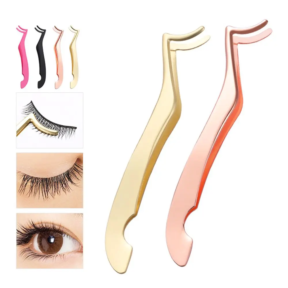 

Extension Clamp Applicator Curler Nipper Tweezers Clip Makeup False Eyelash