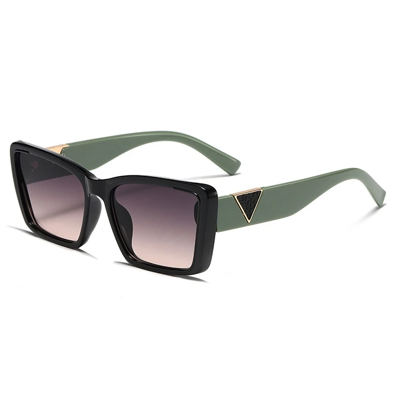 

Солнечные очки в квадратной оправе UV400 женские, роскошные брендовые дизайнерские треугольные солнцезащитные, в винтажном стиле