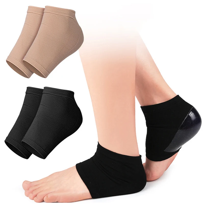 

1Pair Feet Care Socks Moisturizing Gel Heel Thin Socks With Hole Cracked Foot Skin Care Protectors Prevent Cracked
