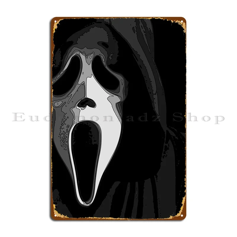 

Металлический знак Ghostface, печать на кухне, клубе, оловянный плакат