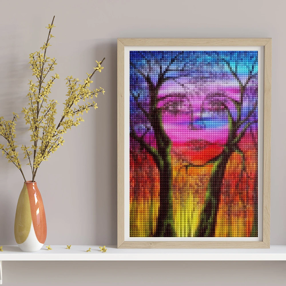 5D алмазная живопись полная абстрактная Алмазная мозаика с рисунком дерева жизни