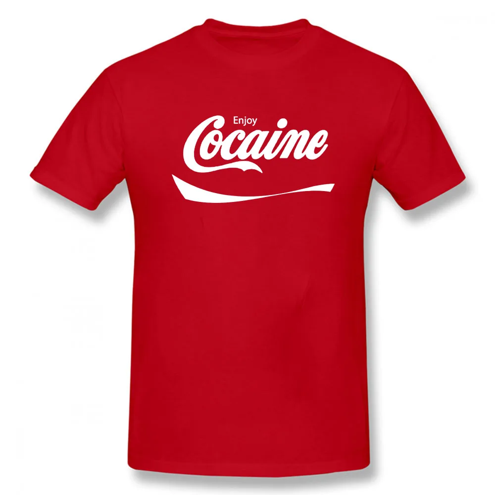 

Enjoy Cocaine T-Shirt Fashion Funny Cotton Short Sleeves I Love Heart Cocaine T Shirts Causal Tops Tees Hip Hop