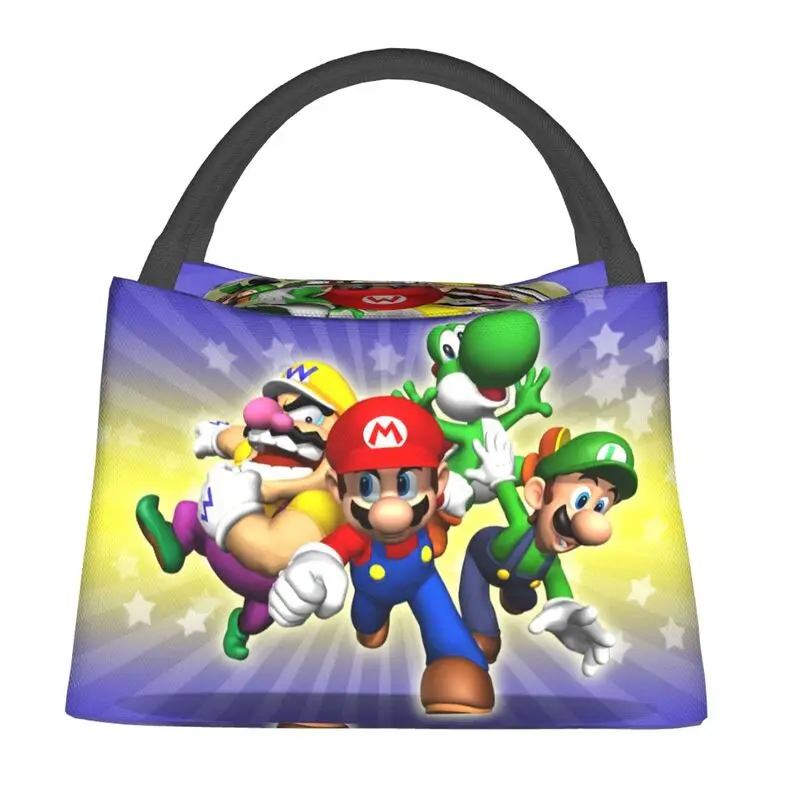 

Мультяшный супер гриб игра Марио Портативный Ланч-бокс охладитель Термоизолированный пищевой Ланч-бокс офисный для работы пиник контейнер