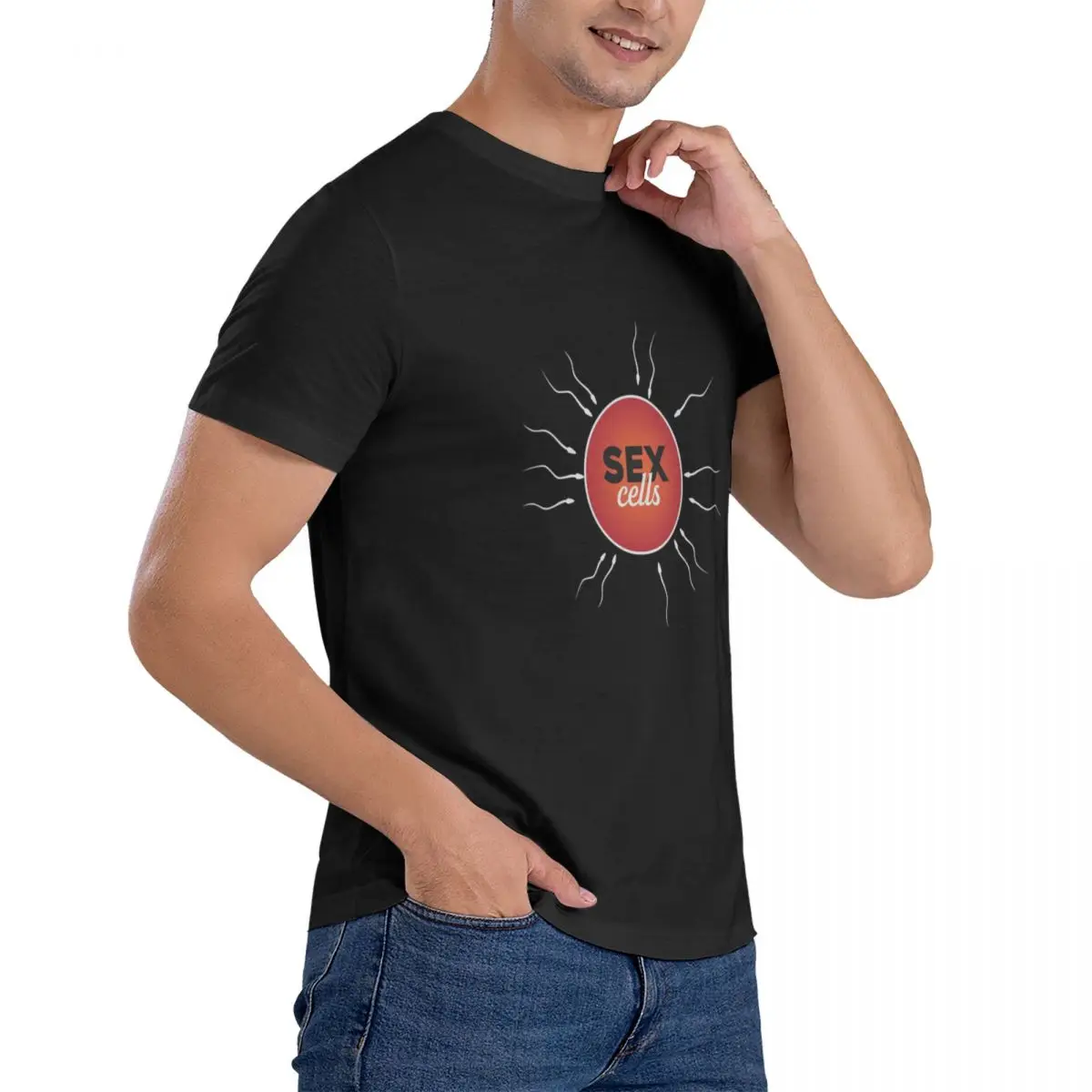 Sex Sells T Shirts Men Cotton T-Shirt Round Collar Sexmachine Tees Short Sleeve mens clothing official-website tops fugees