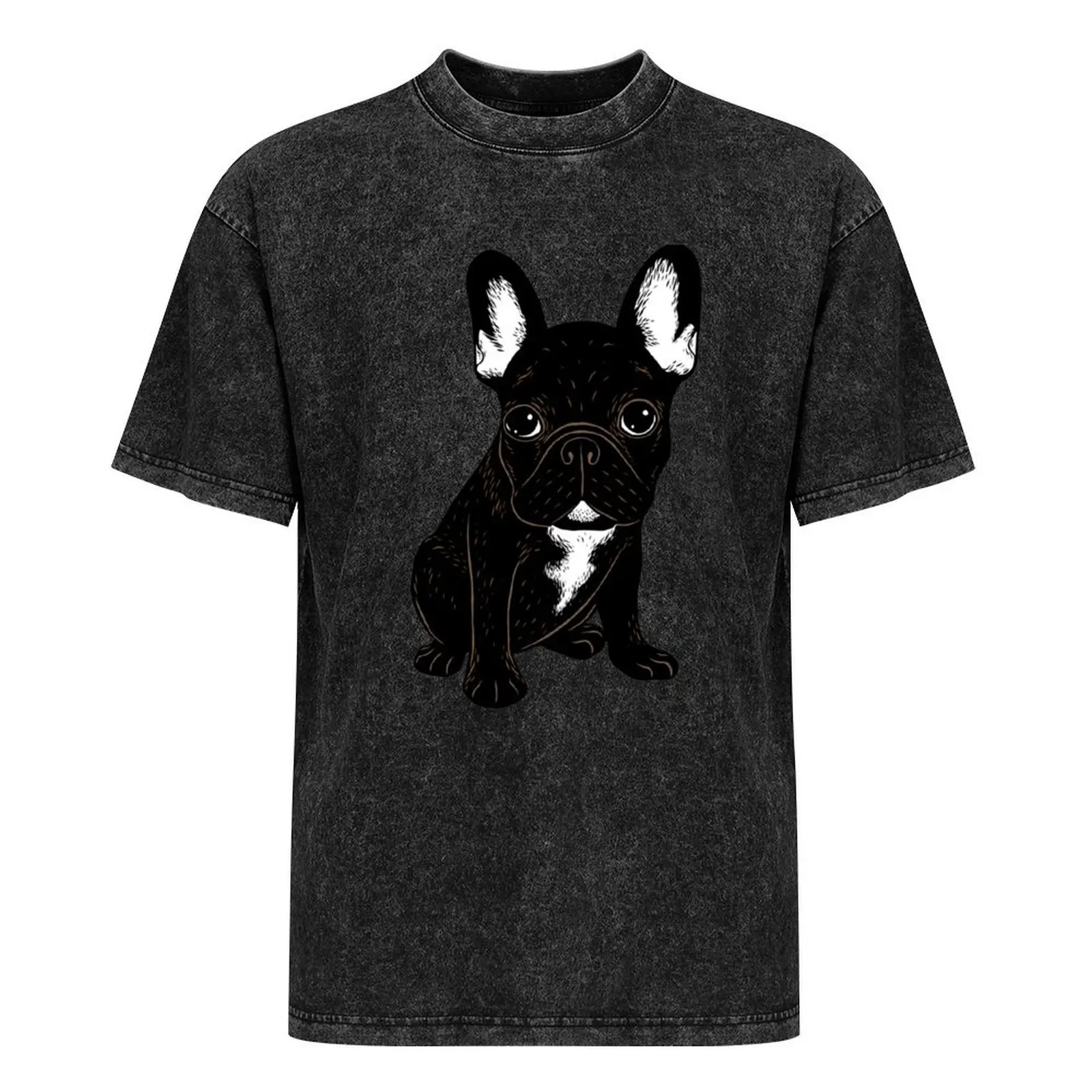 Футболка Brindle French Bulldog футболка большого размера с рисунком летний топ черные