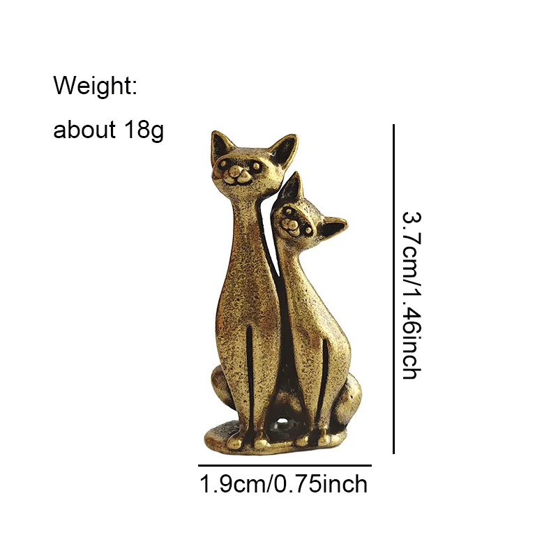 

Медные статуэтки котов