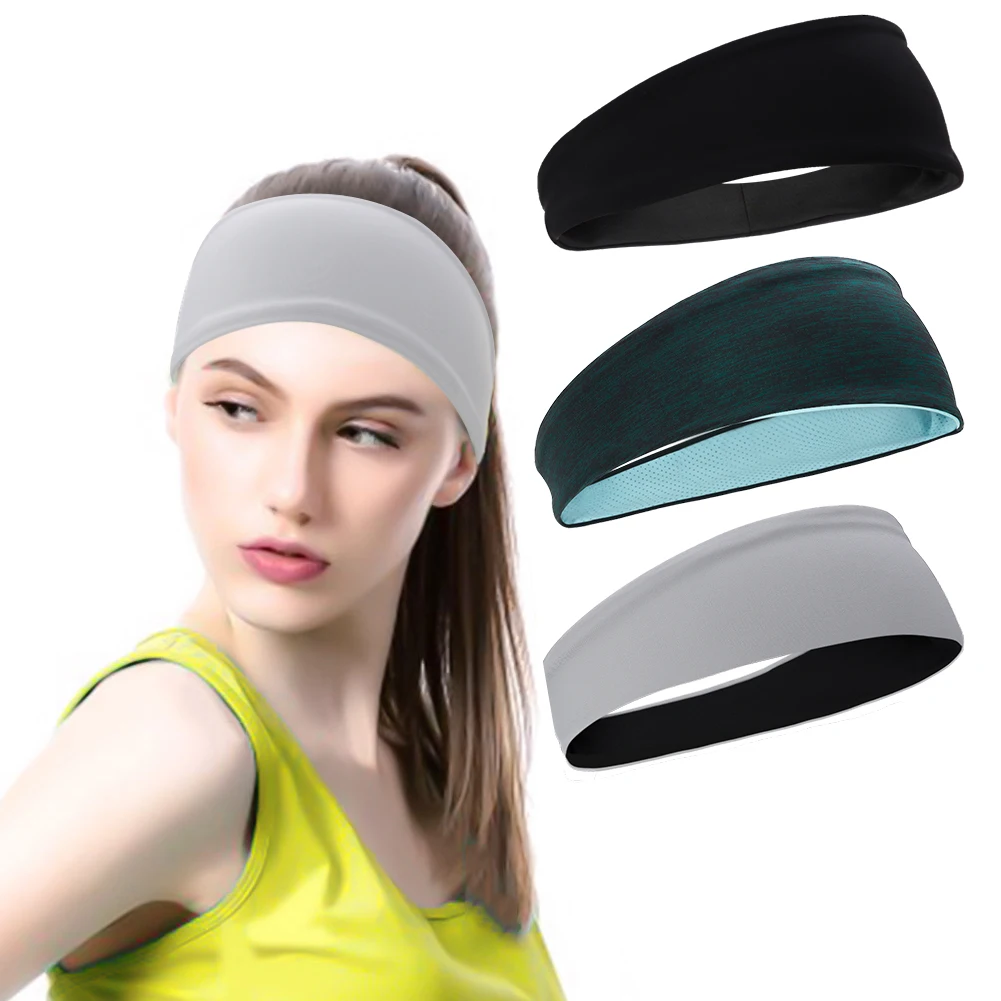 

Модная однотонная повязка на голову унисекс, эластичные повязки для волос для мужчин и женщин, эластичные повязки на голову для фитнеса на о...