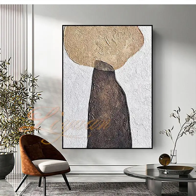 Новейшая дешевая картина маслом ручной работы с абстрактной текстурой пейзажа