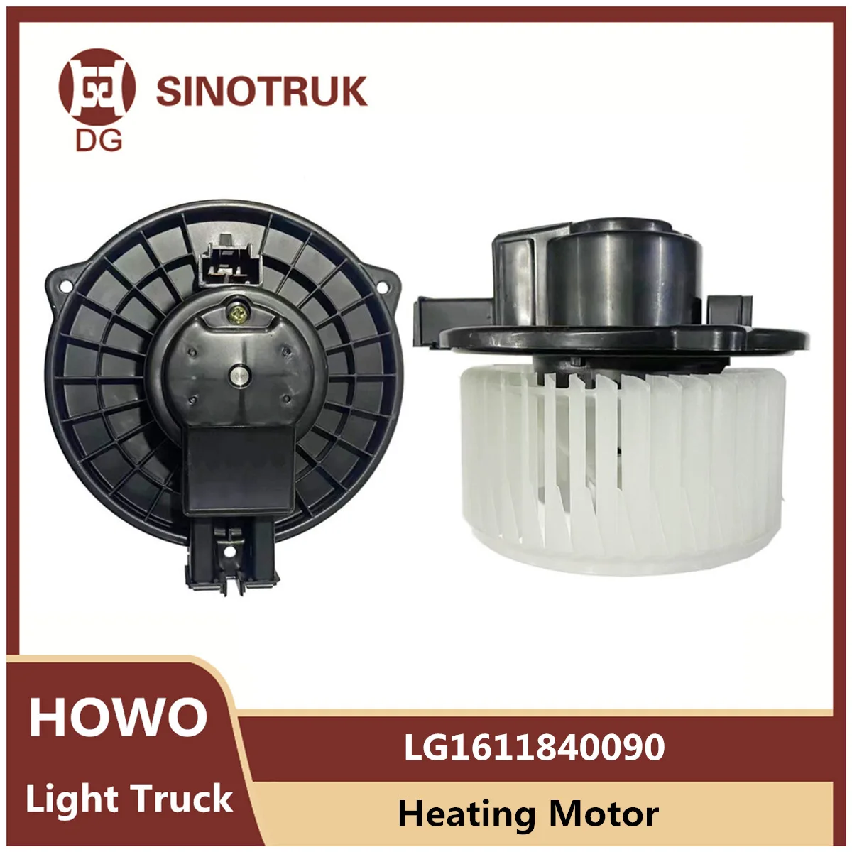 

Heating Motor LG1611840090 For SIONTRUK HOWO Light Truck HOMAN H3 24V Original Parts Air Conditioning Blower