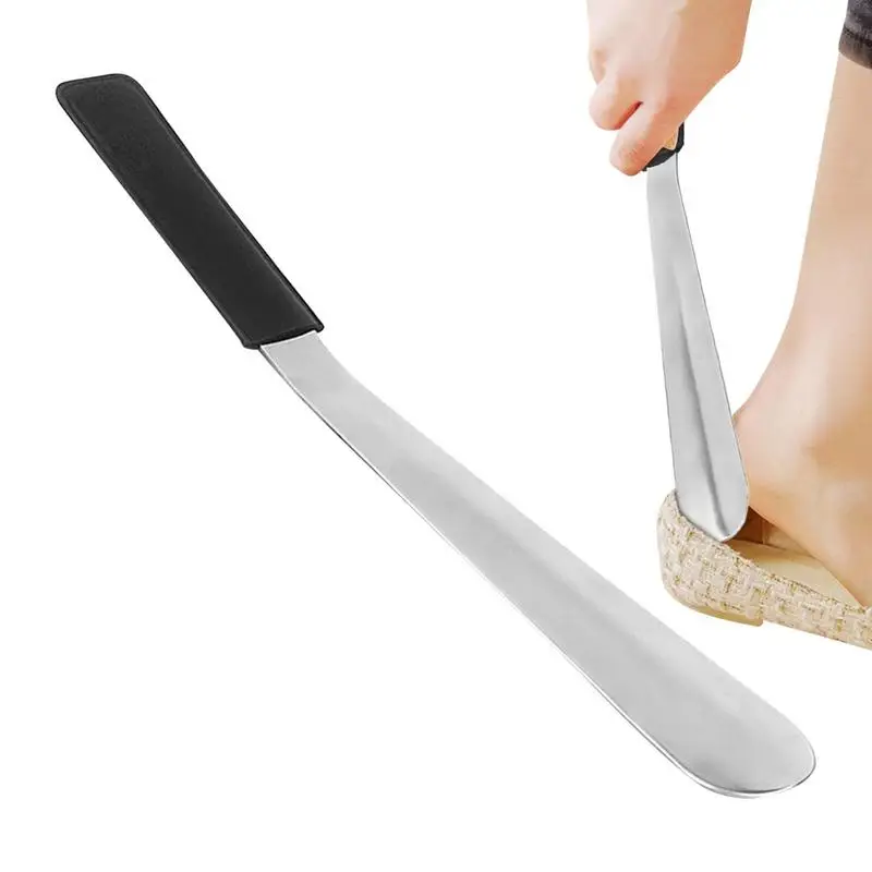 

Ползунок для обуви, ручной держатель из нержавеющей стали, съемник для обуви, черный ползунок для обуви, помощник для кемпинга, деловых поездок, пешего туризма, портативная обувь