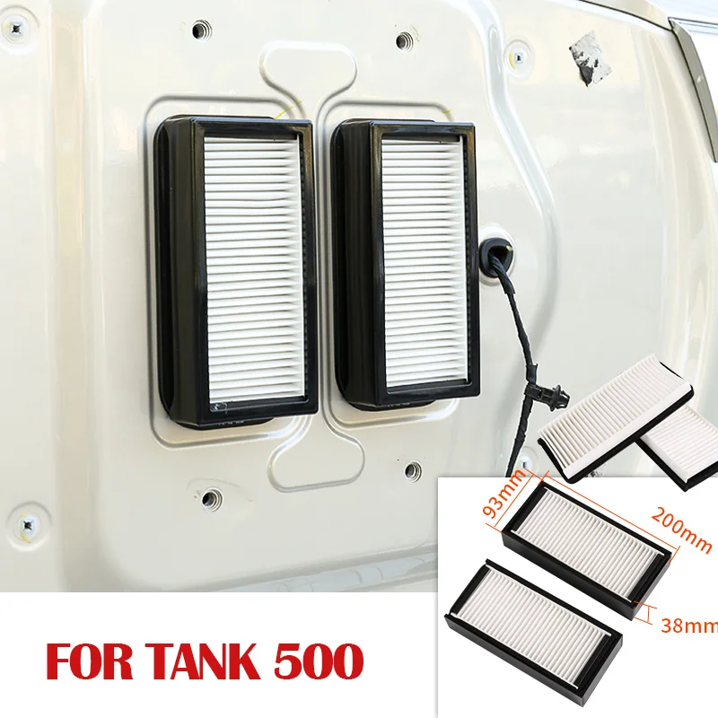 

Элемент воздушного фильтра для задней двери, устройство против пыли, выхлопной порт для багажника, установка для автомобиля, специальные аксессуары для резервуара GWM 500 2021 2022 2023