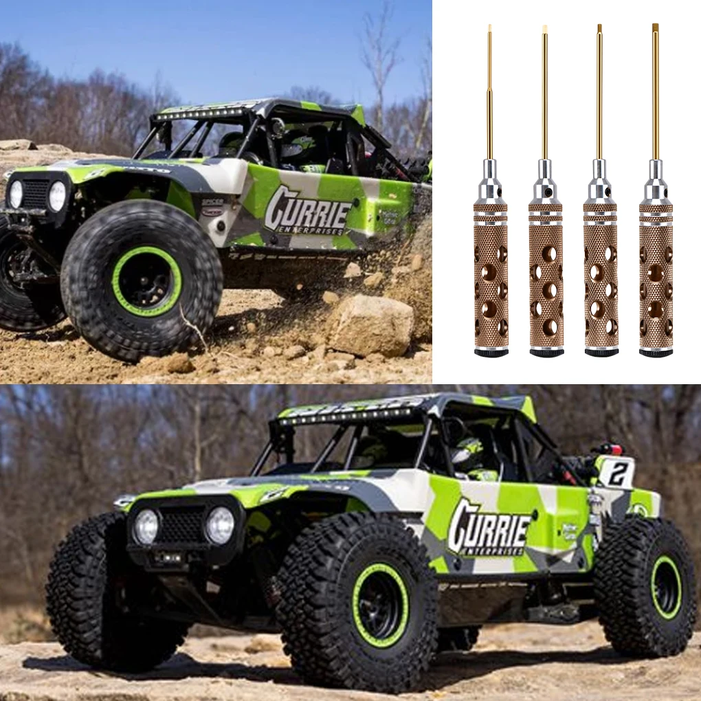 

4pcs Metal Hollow Handle Hex Screwdriver Tool Set For RC Titanium Hex Screwdriver Tool Set For RC