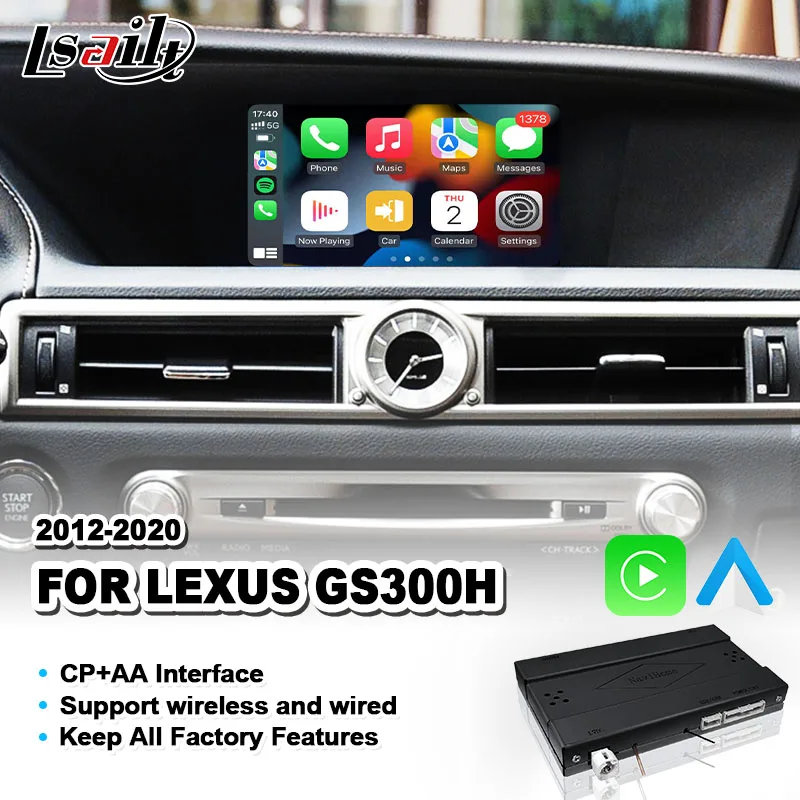 

Интегрированный видеоинтерфейс Lsailt CP + AA OEM для Lexus GS300H GS 300H 2012-2015