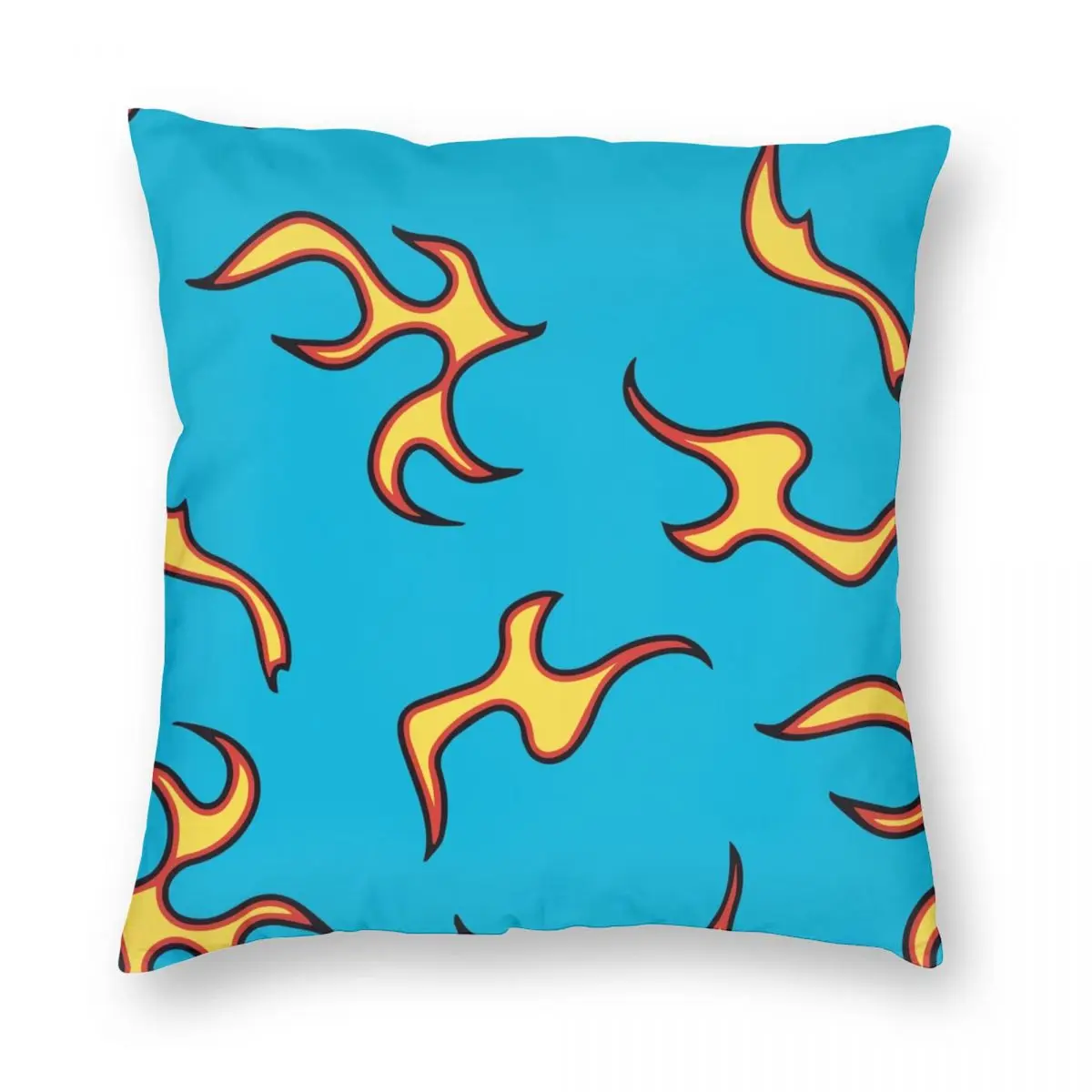 Чехол для подушки Golf Wang с рисунком пламени декоративный чехол на молнии из