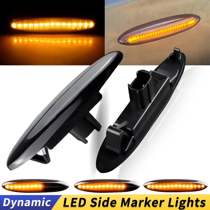2 шт. светодиодные динамические боковые габаритные указатели поворота для Toyota