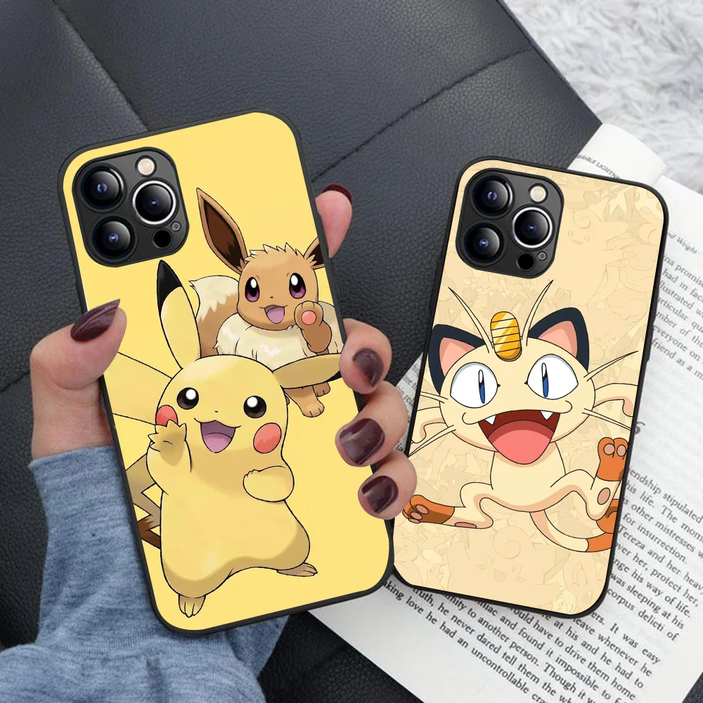 Черный чехол B-53 Cute Pokemon для Realme C55 C35 C30S C30 X50 GT Neo2 Master C53 C33 Narzo 20 50i 50 30A Pro 50A Prime 5G