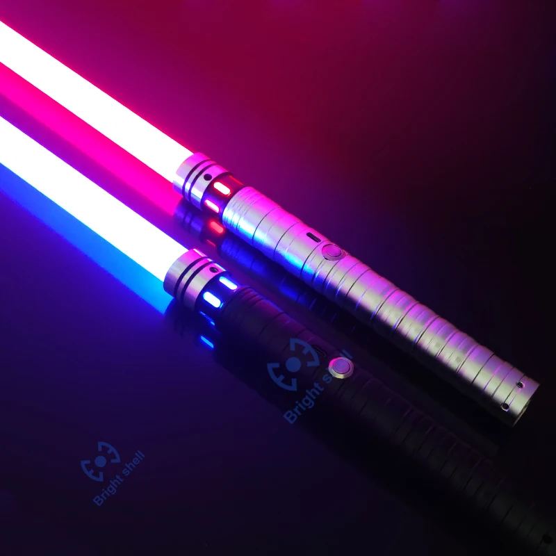 Фото Металлический световой меч RGB, лазерный меч, игрушки, искусственное мелодие, изменение детских звуковых шрифтов, сила FX FOC Blaster, игрушки, лазерный меч джедая, подарок №2