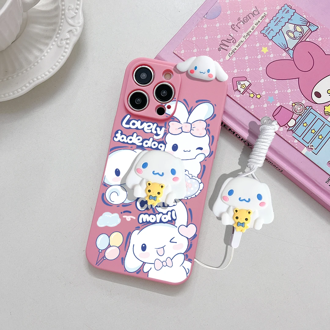 Для Huawei Nova 11SE Y72 Honor X6A X7A X7B X8A X5 X9B X8B 90 100 200 lite Чехол с тремя Cinnamoroll и