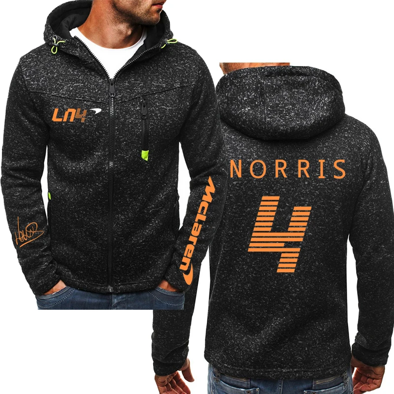 

Hoodies F1 McLaren Autumn Winter Formula One Racer Lando Norris Team Racing Fans Hoodie Team zipper Men/Women Oversized Hoodies