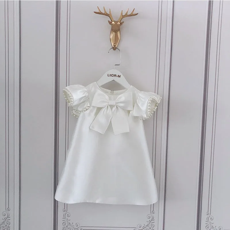 Girls' princess dress one year old women's 2024 new autumn outfit suitable for daily wear children's piano performance