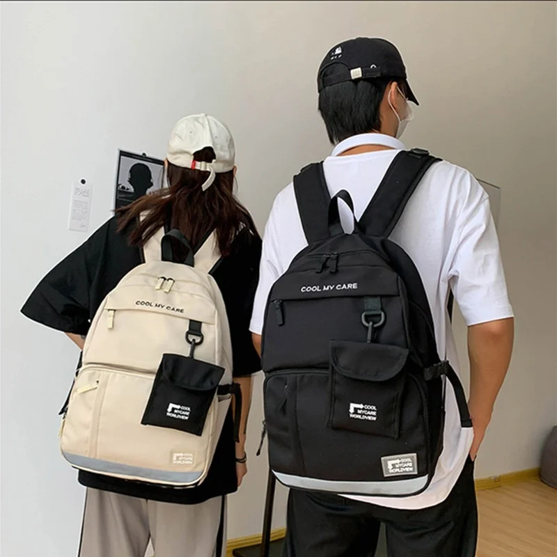 

School Backpack Korean Backpacks for Girls Fashion Women's Trend Students Large Capacity Schoolbag Casual New Travel Female Bags