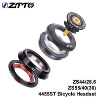 ztto 4455st mtb headset zs44 zs55 tapered straight universal 1 5 inch 28 6mm fork zero stack semi integrated with cups road bike