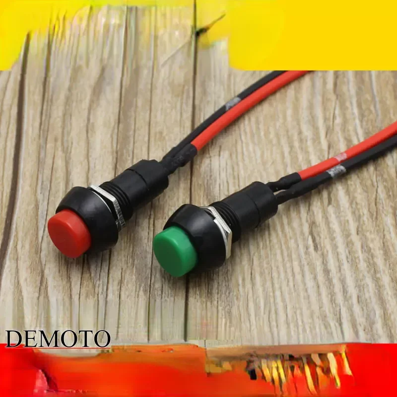 

5 шт. переключатель для модификации мотоцикла автомобиля Двойная Вспышка круглый самоблокирующийся переключатель сигнал выключатель света