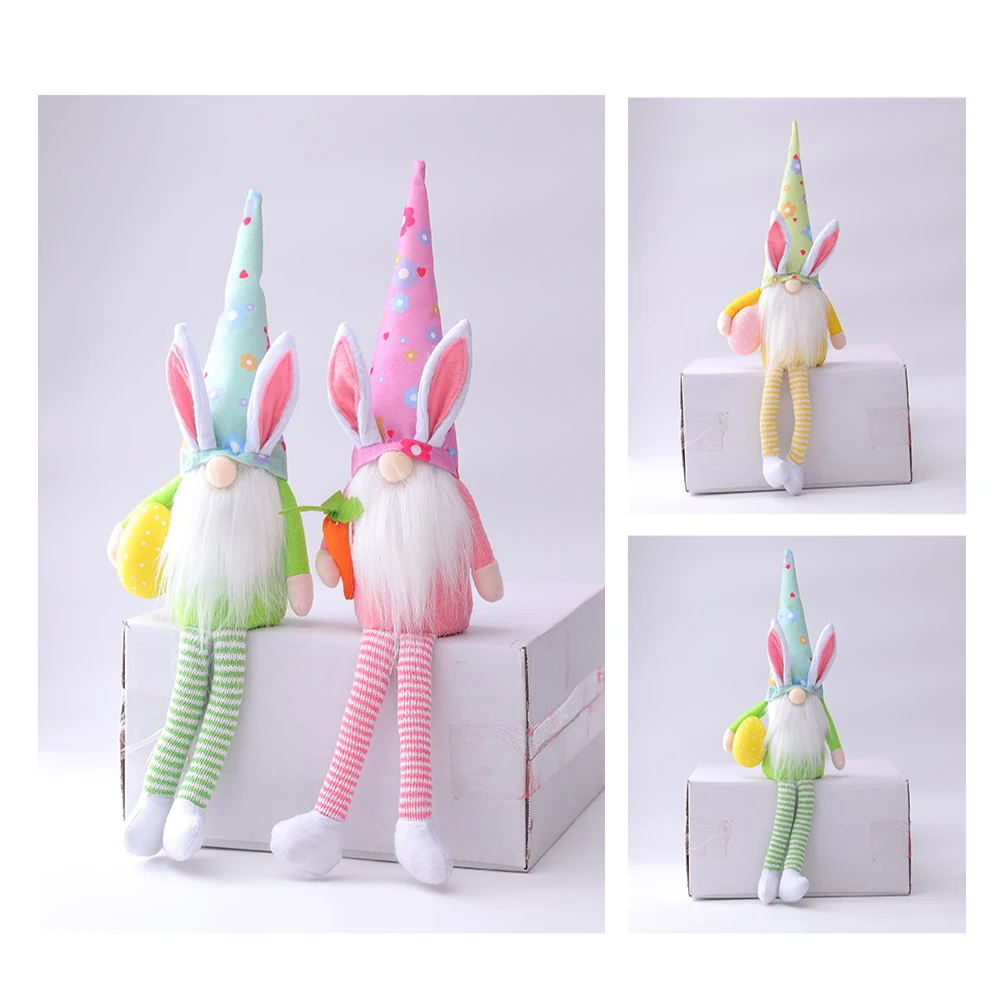Long Legs Easter Egg Rudolf Doll Rabbit Elf Bunny Gift Kids DIY Happy Party Decor For Home Valentines Day Gifts |