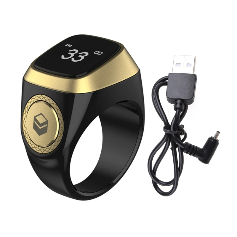 

iQibla Zikr 1 Lite Digital for TIME Reminder for Smart Wearable Ring with Tasbih Beads Support Android 5./iOS 10.0 or Hi