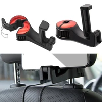adjustable 4 colors car hook phone holder car back seat hanging hook creative rear headrest hook car accessories