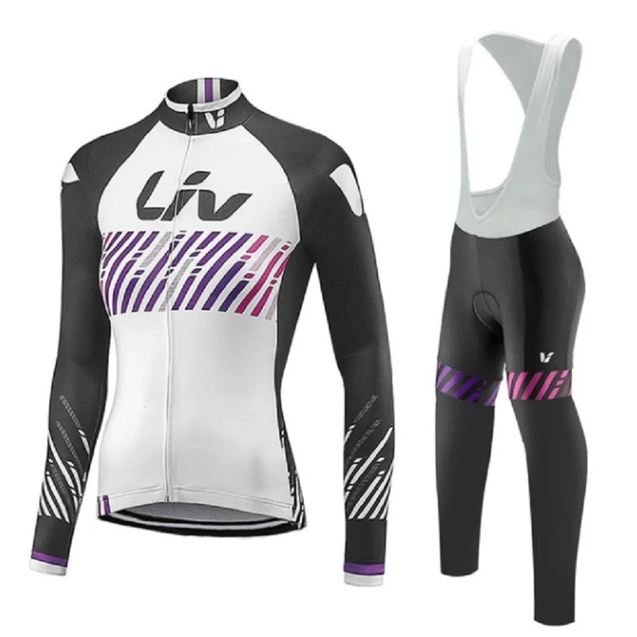 Conjuntos de ropa de ciclismo para mujer, Maillot de Paul Smith, uniforme de manga larga, transpirable, moda de otoño