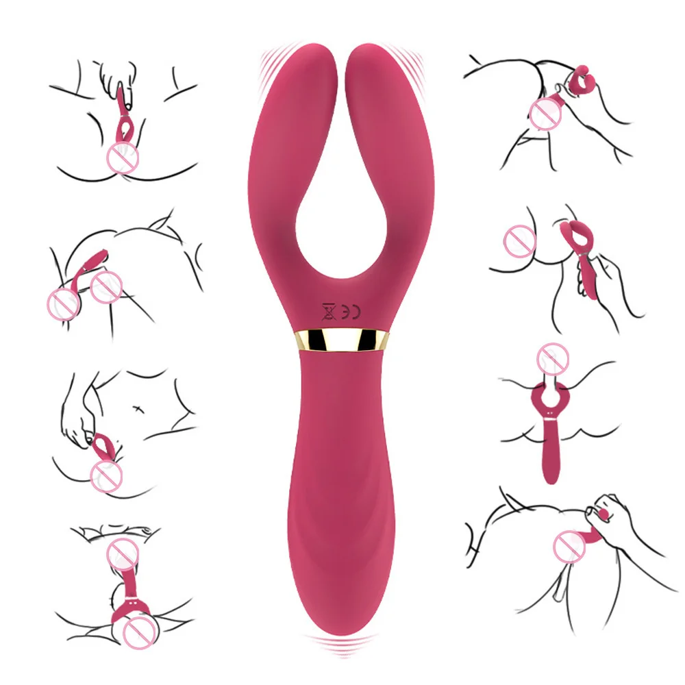 Female Strapless Y Dildo Vibrator Double Lesbian Masturbation Sex Toys Adult Products For Couple Passionate Games |