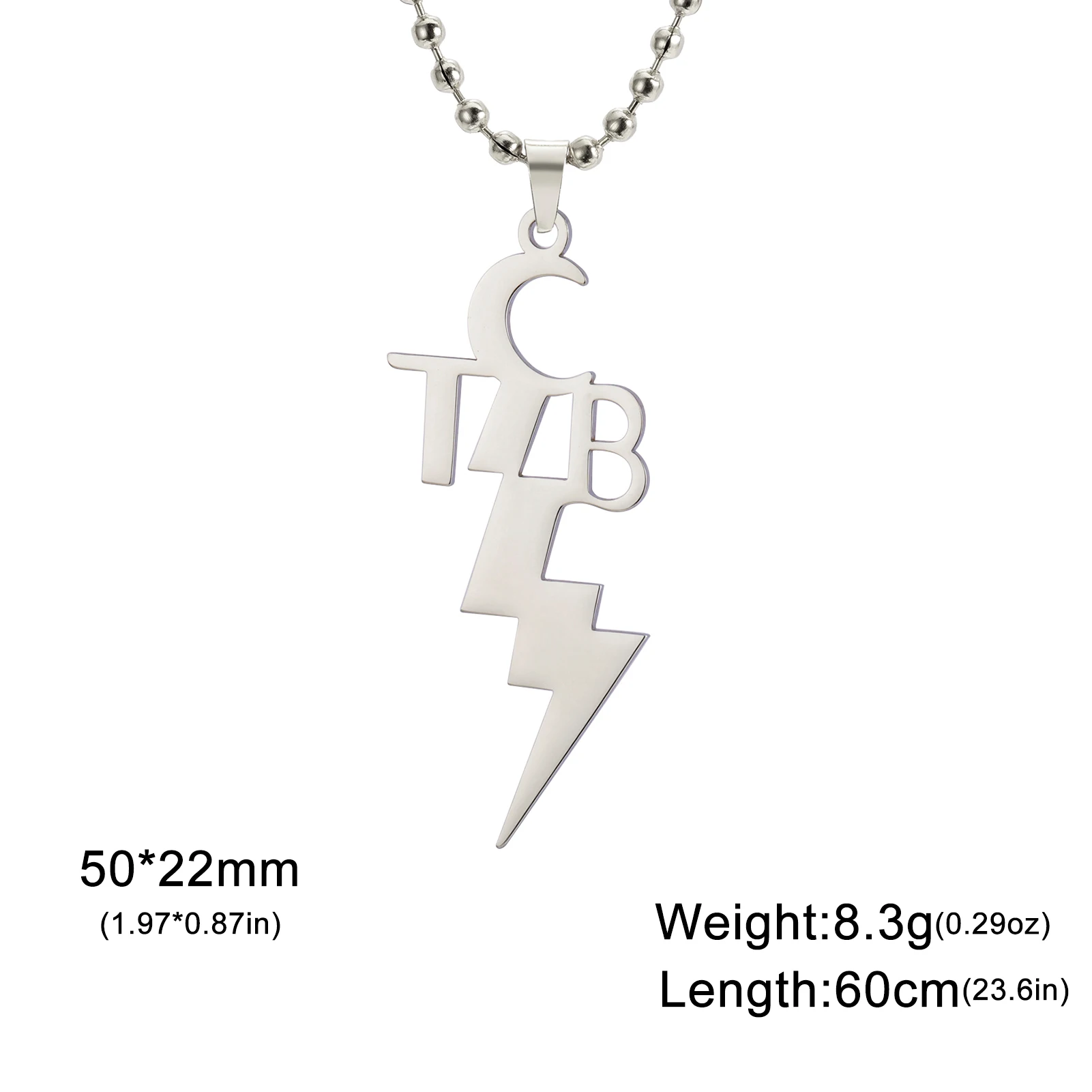 Jeshayuan ожерелье с горячей молнией TCB крутое для ухода за бизнесом шариковые