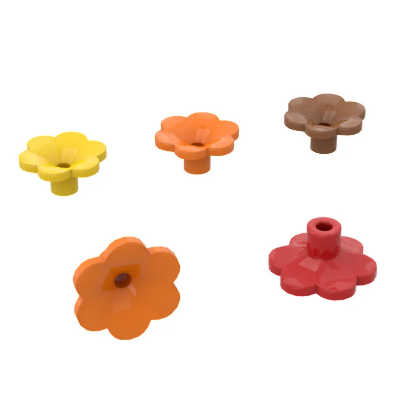 

10PCS Assembles Particles 95831 Hexapetal Flower Bricks Building Blocks DIY Replaceable Parts Toys For Children Gifts