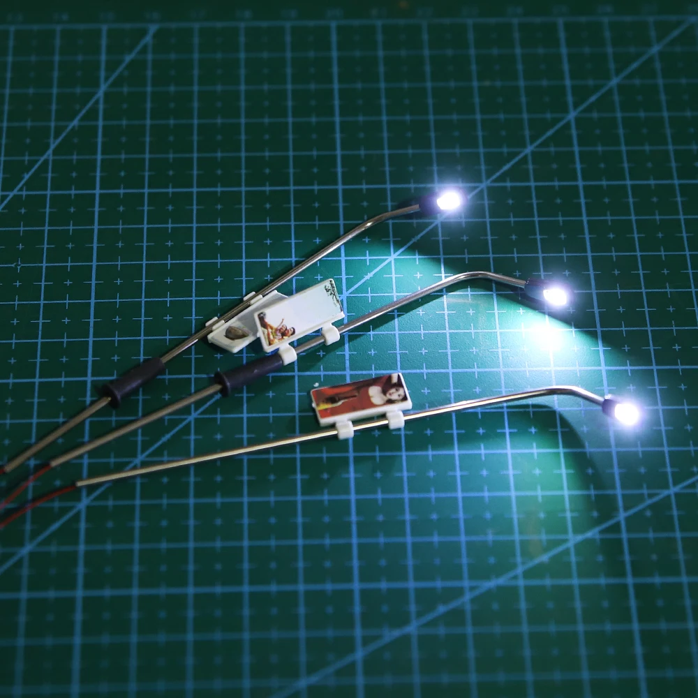 1: Миниатюрный светильник в 100 масштабе уличный модель 3В стальные архитектурные