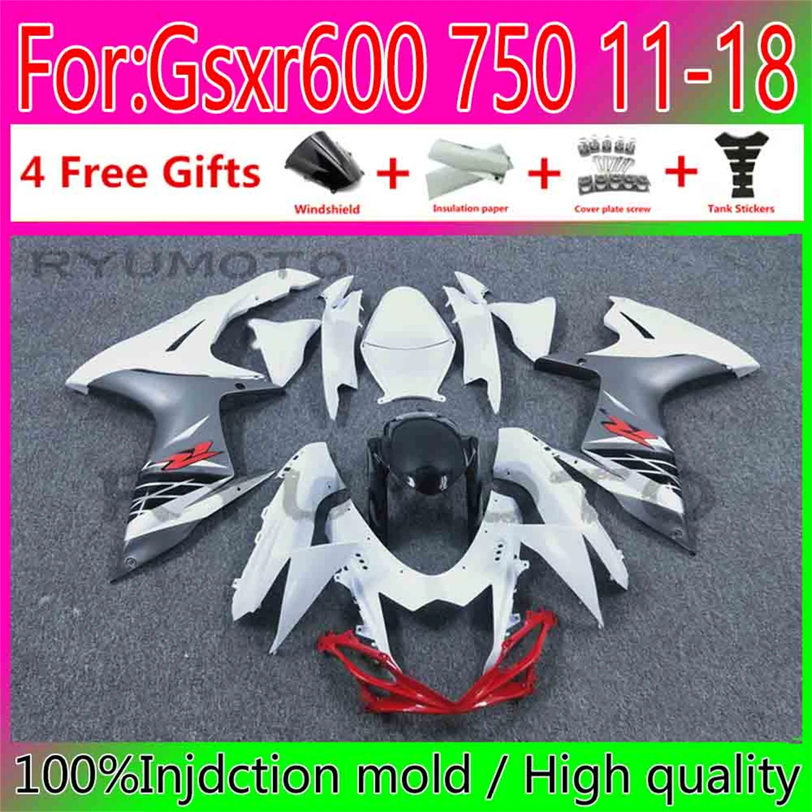 

Обтекатели для мотоциклов Suzuki GSXR600 2014 GSX R 600 750 11 12 13 14 15 16 GSX-R750 2011 - 2021 K11 обтекатели