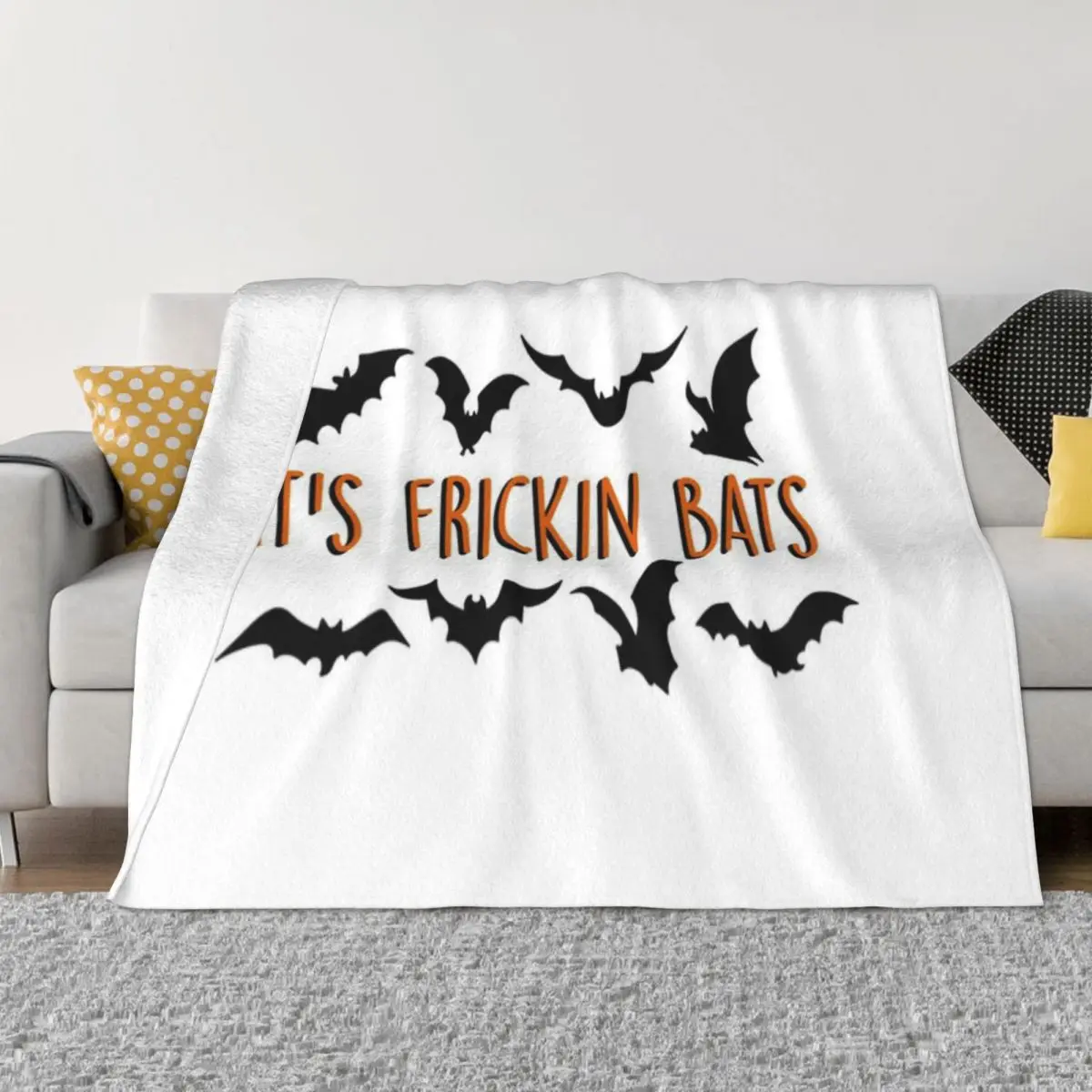 It S Frickin Bats: ультрамягкое одеяло из микрофлиса