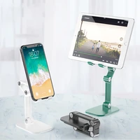 portable desktop folding lifting bracket mobile phone stand desktop holder table desk mount for phone tablet portable holder