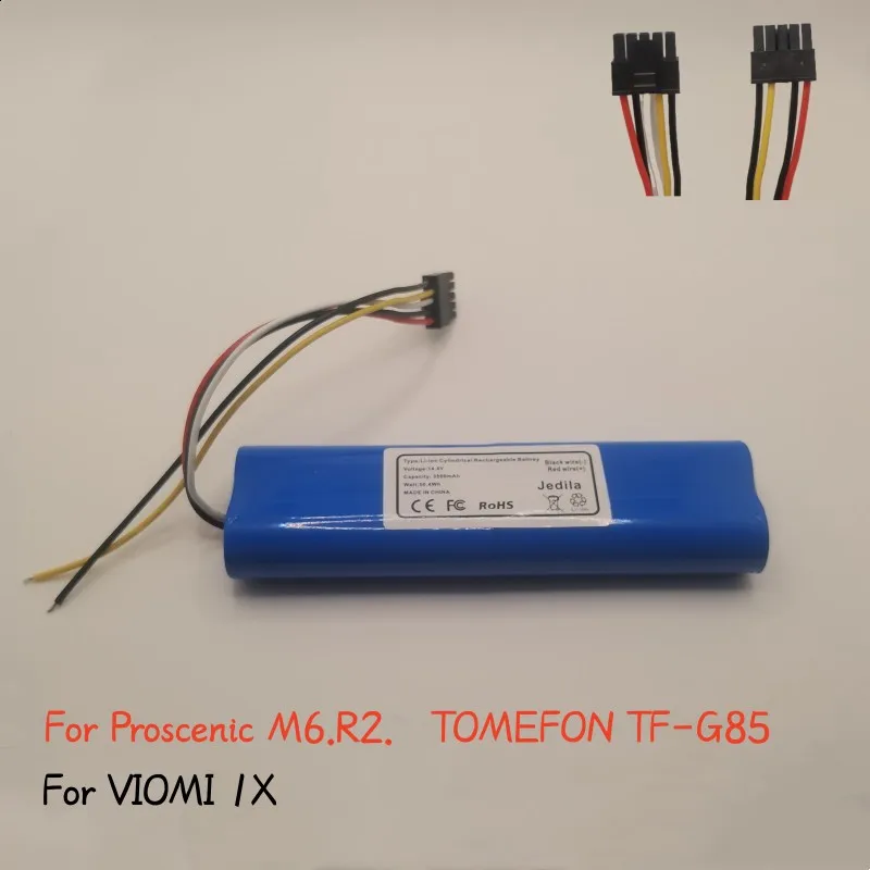 

Original 14.4V3500mAh For Proscenic M6.R2.TOMEFON TF-G85.VIOMI 1X Vacuum cleaner battery spare parts