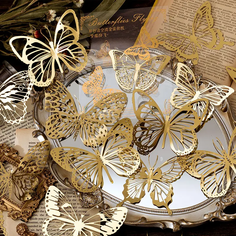 

10sheets/set Foil Sticker Set Diy Cute Stickers Ins Style Scrapbooking School Suppliers Stationery Art Supplies