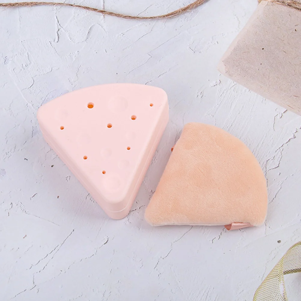 Силиконовый инструмент для хранения пудры треугольный чехол держатель губки