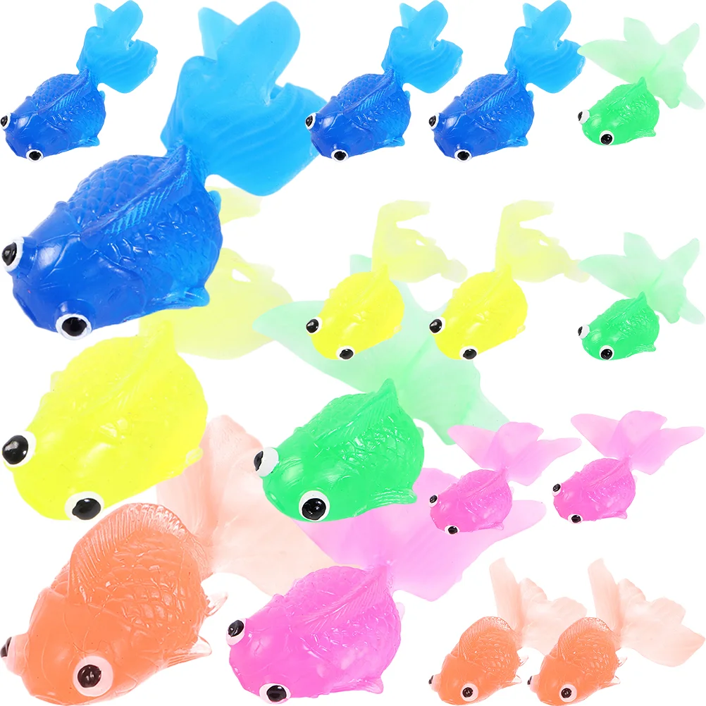 

Goldfishfloating Aquarium Model Miniature Movingkids Props Colorful Fishes Mini Toy Fake Tank Realistic Artificial Decoration
