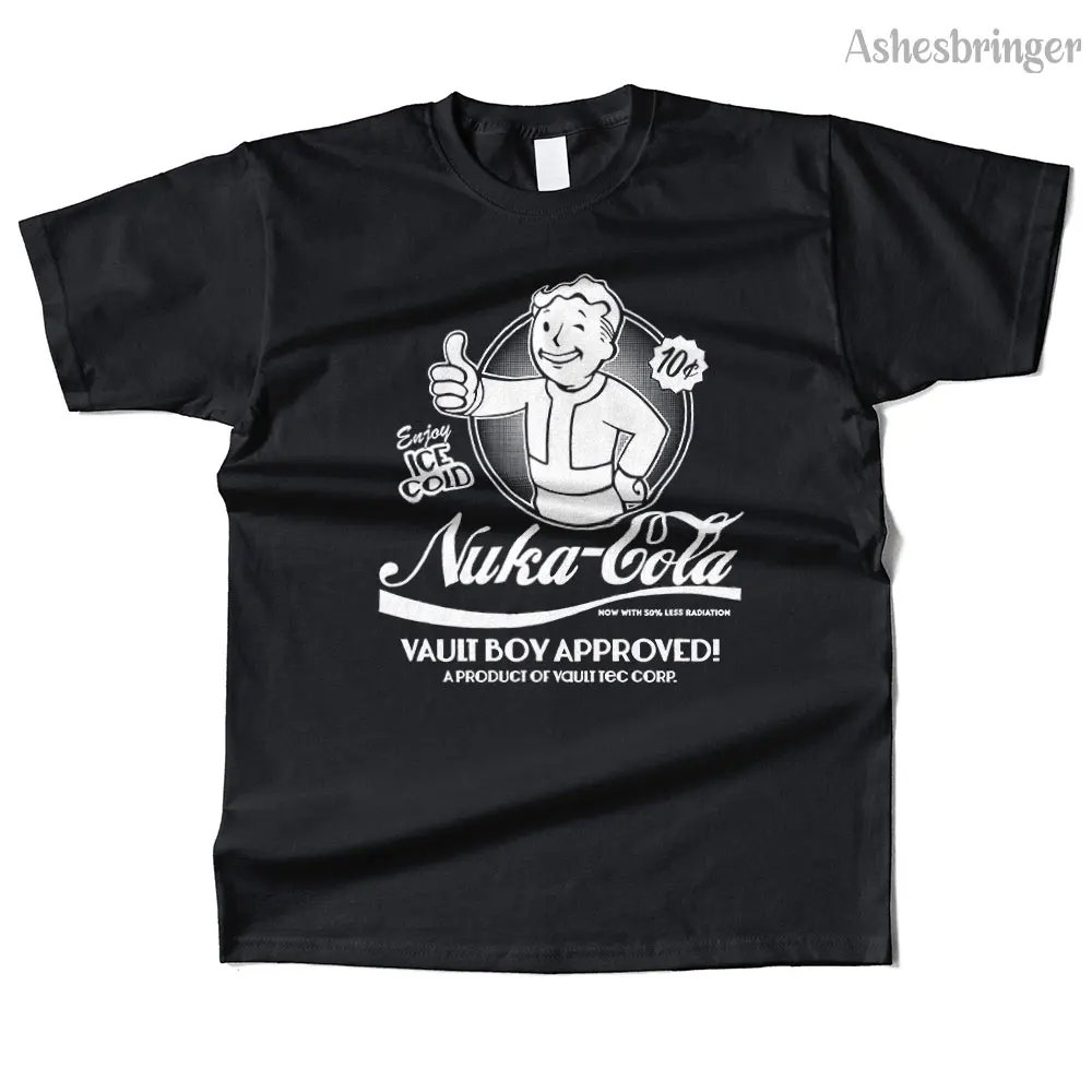 Фото Mens Cotton Nuka-Cola Graphic High Quality T Shirt Street Casual Style Tee for Men and Women №2